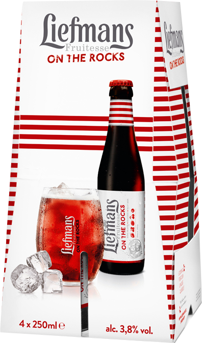 Liefmans fruitesse set van 4 flesjes á 0,25 liter